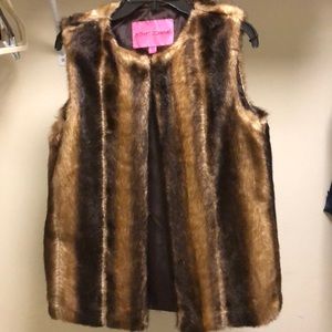 Betsey Johnson Faux Fur Vest
